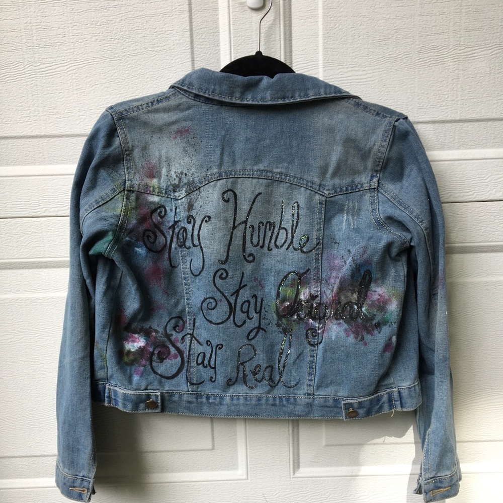 Jean Jacket, HAND PAINTED NEW